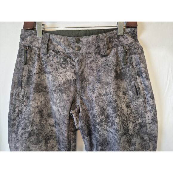The North Face Womens Gray Black Abstract Snow Ski Sally Pants XS - Picture 2 of 8